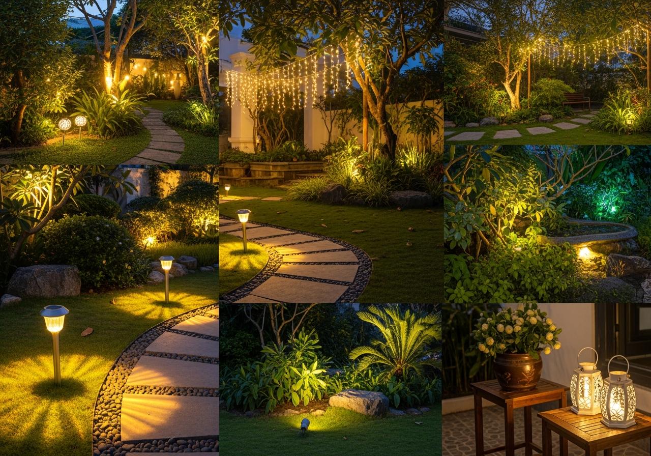 Bảng so sánh chi tiết các loại đèn sân vườn