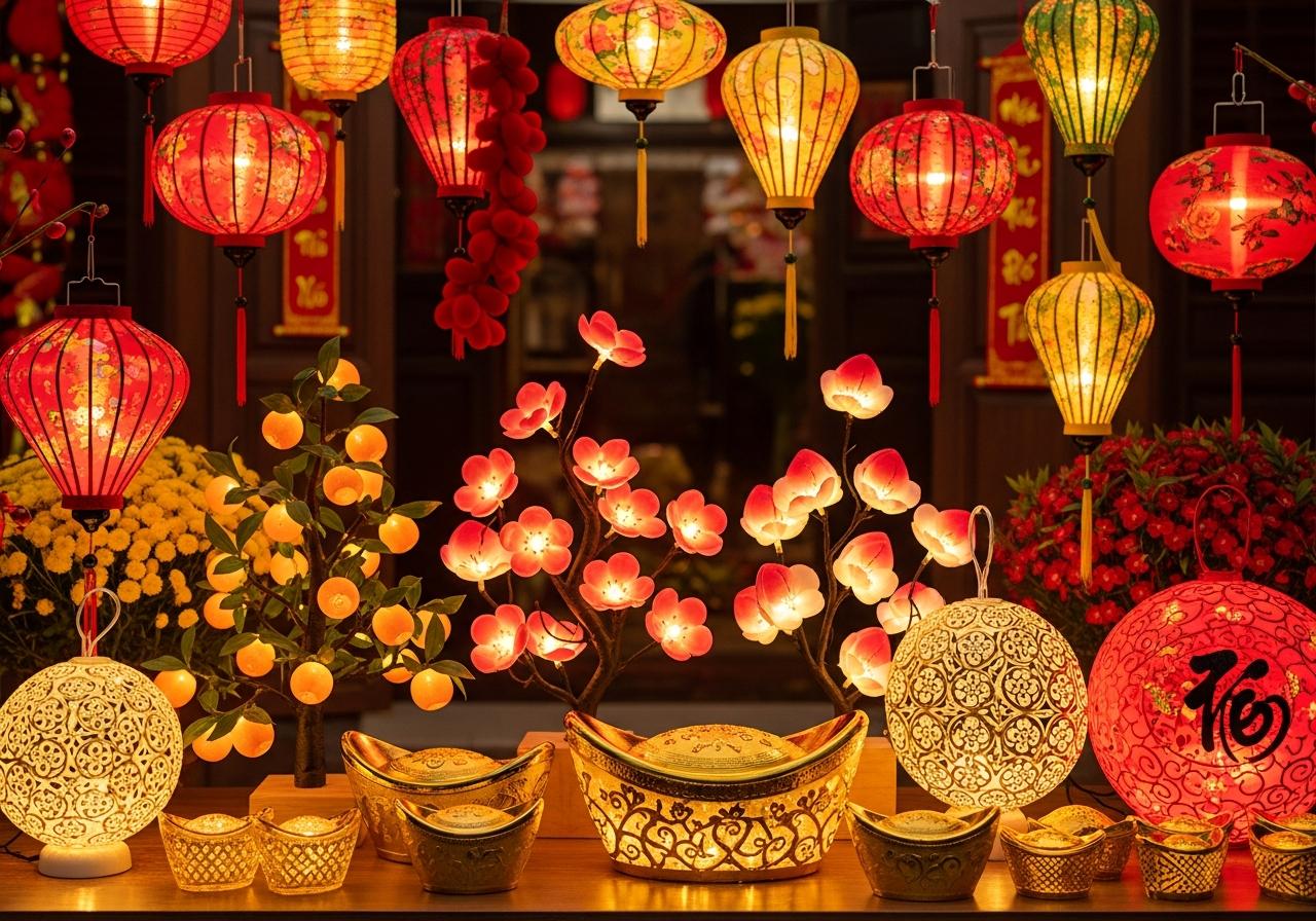 Bảng so sánh các loại đèn Tết