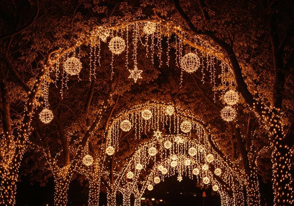 Bóng đèn trang trí treo cây