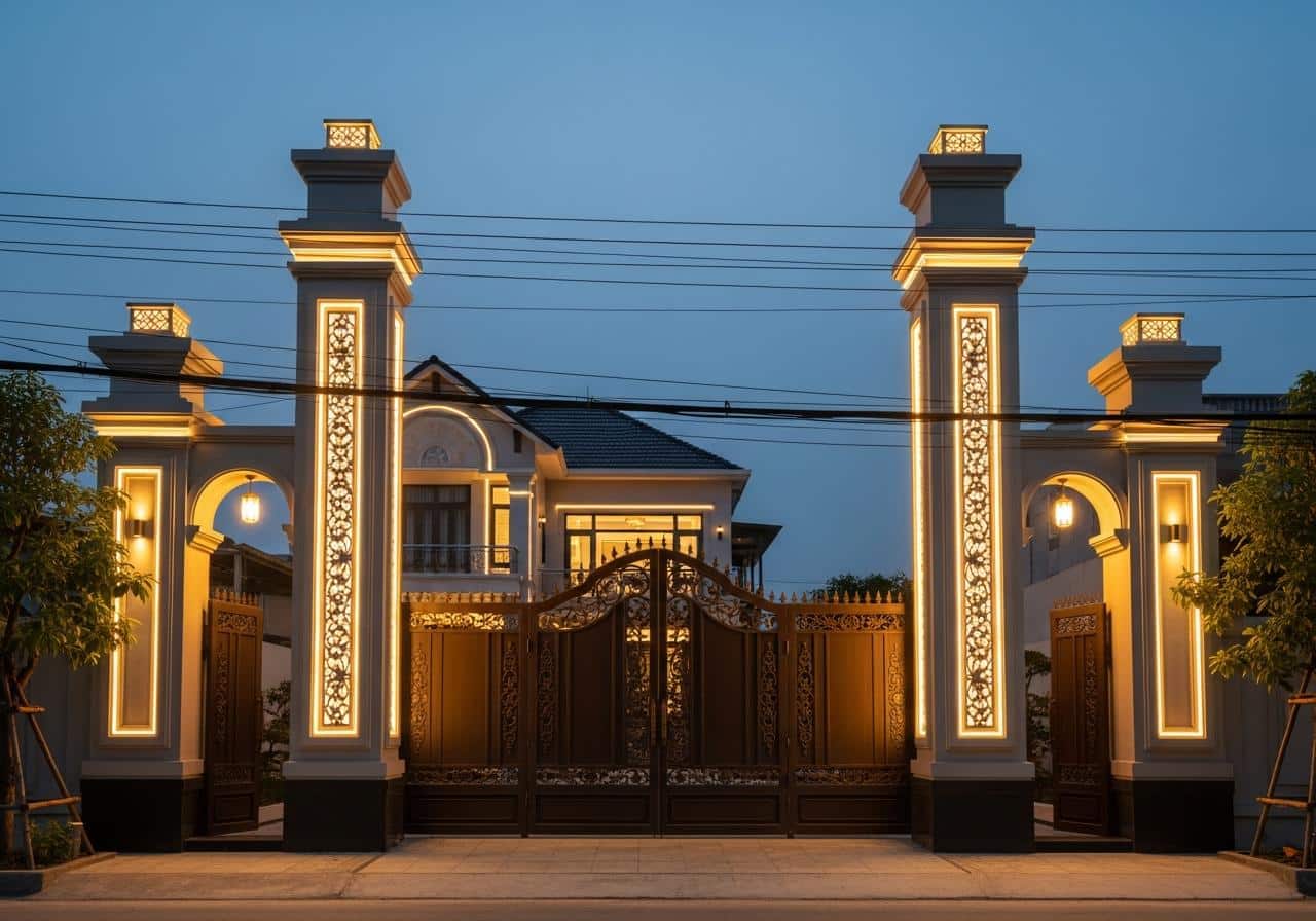 Bóng đèn trang trí trụ cổng