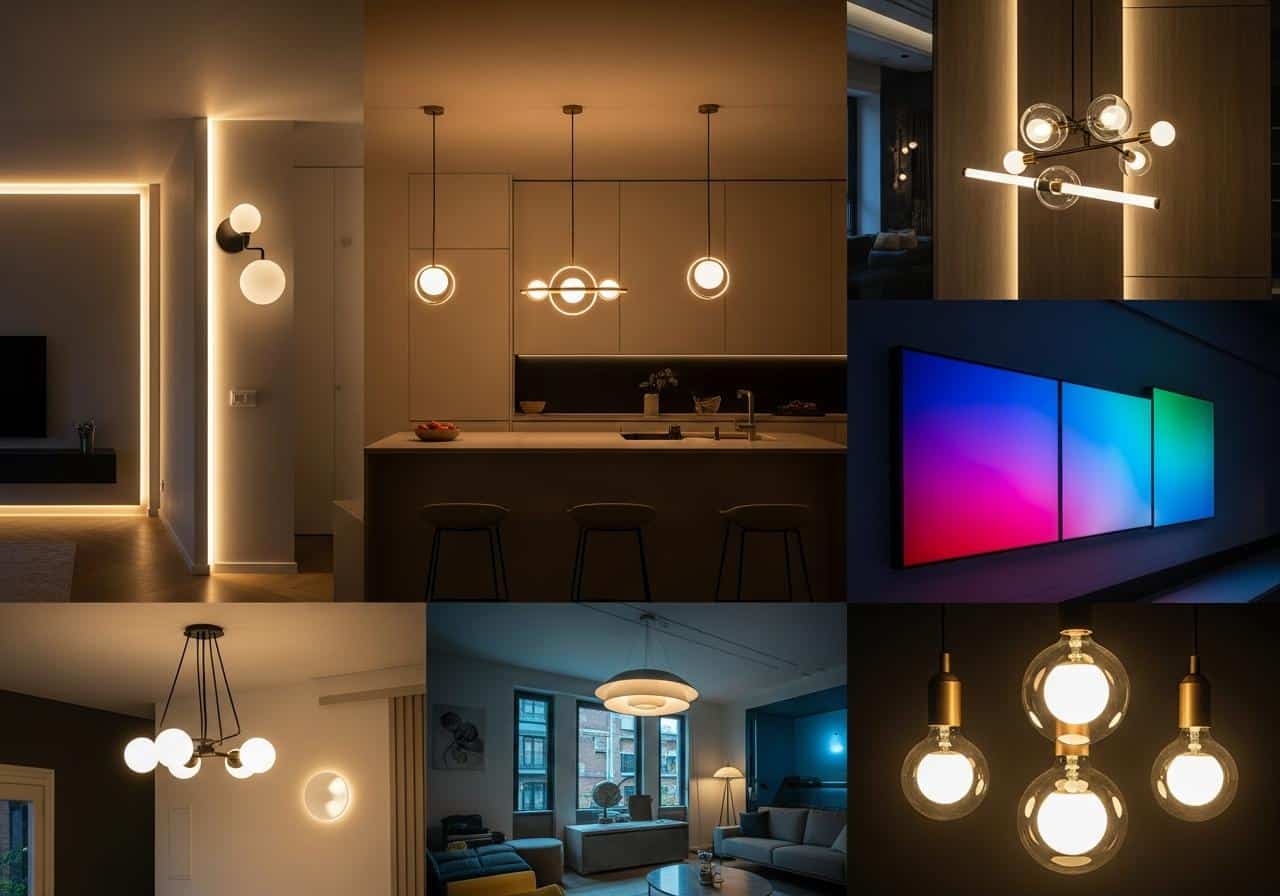 Các kiểu đèn led đẹp 2 Các kiểu đèn led đẹp