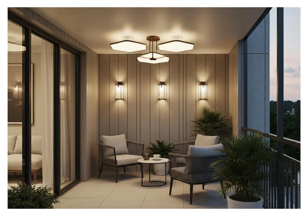 2. Kiểu Ốp Trần và Gắn Tường