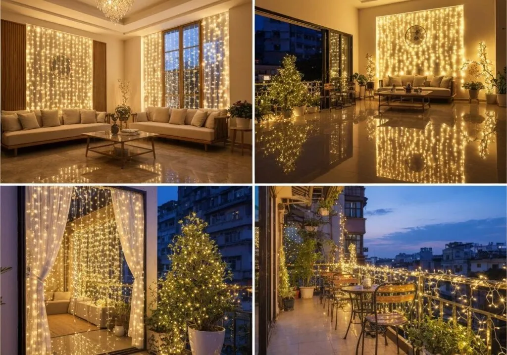 Các kiểu trang trí đèn nháy