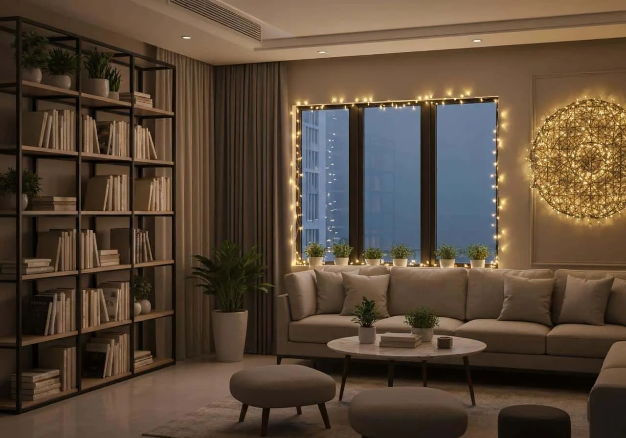 Các kiểu trang trí đèn nháy 5 2. Trang Trí Nội Thất