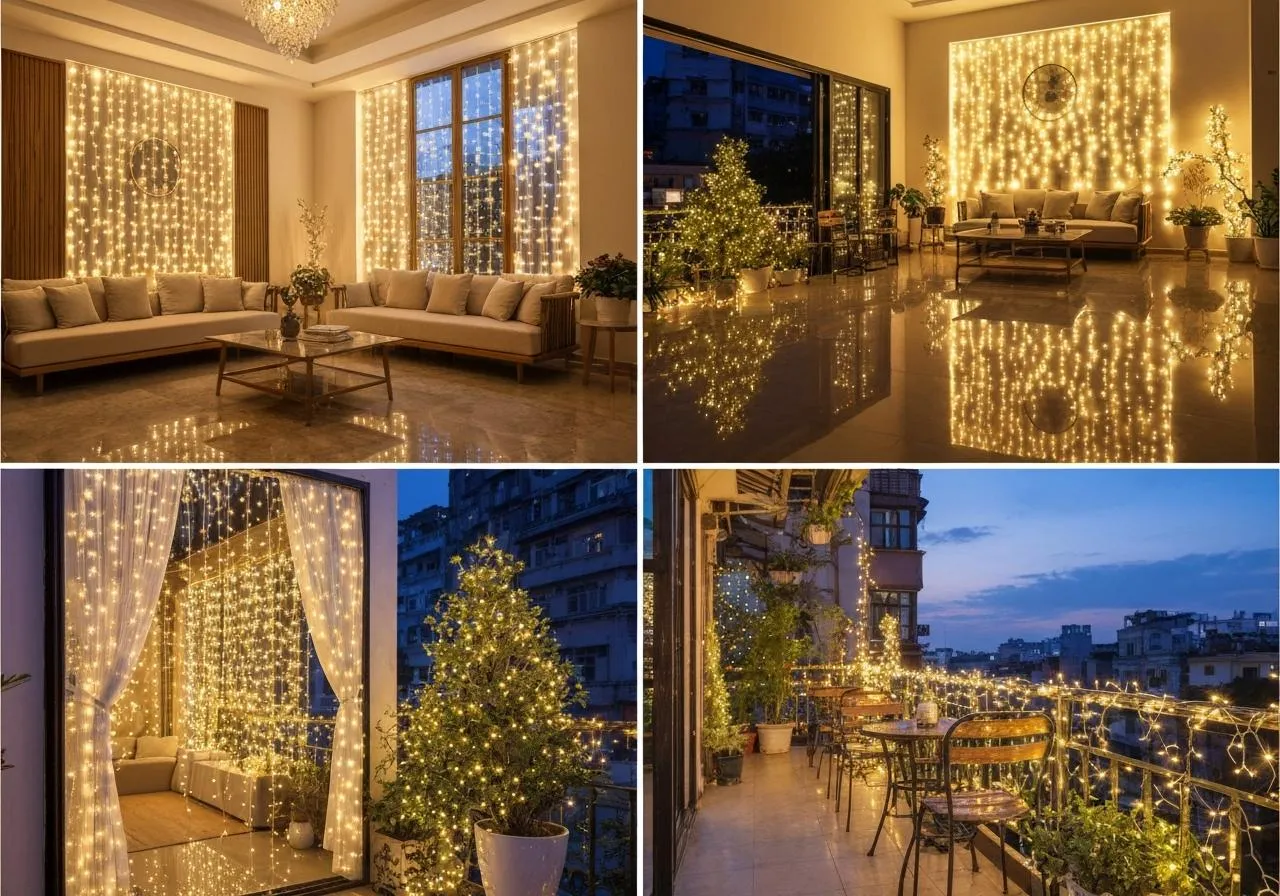 Các kiểu trang trí đèn nháy 2 Các kiểu trang trí đèn nháy