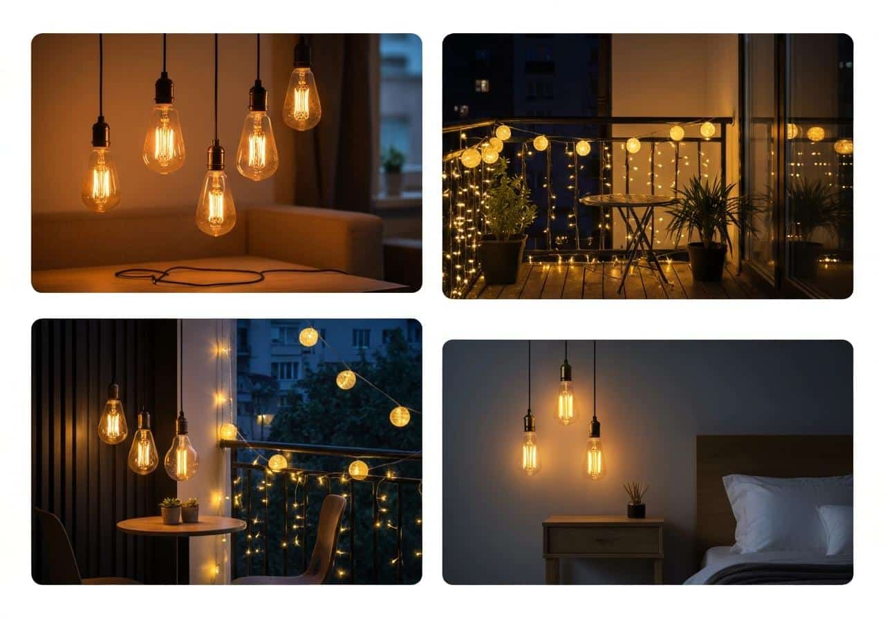 Các loại bóng đèn trang trí 7 3. Ứng Dụng và Lưu Ý Khi Sử Dụng