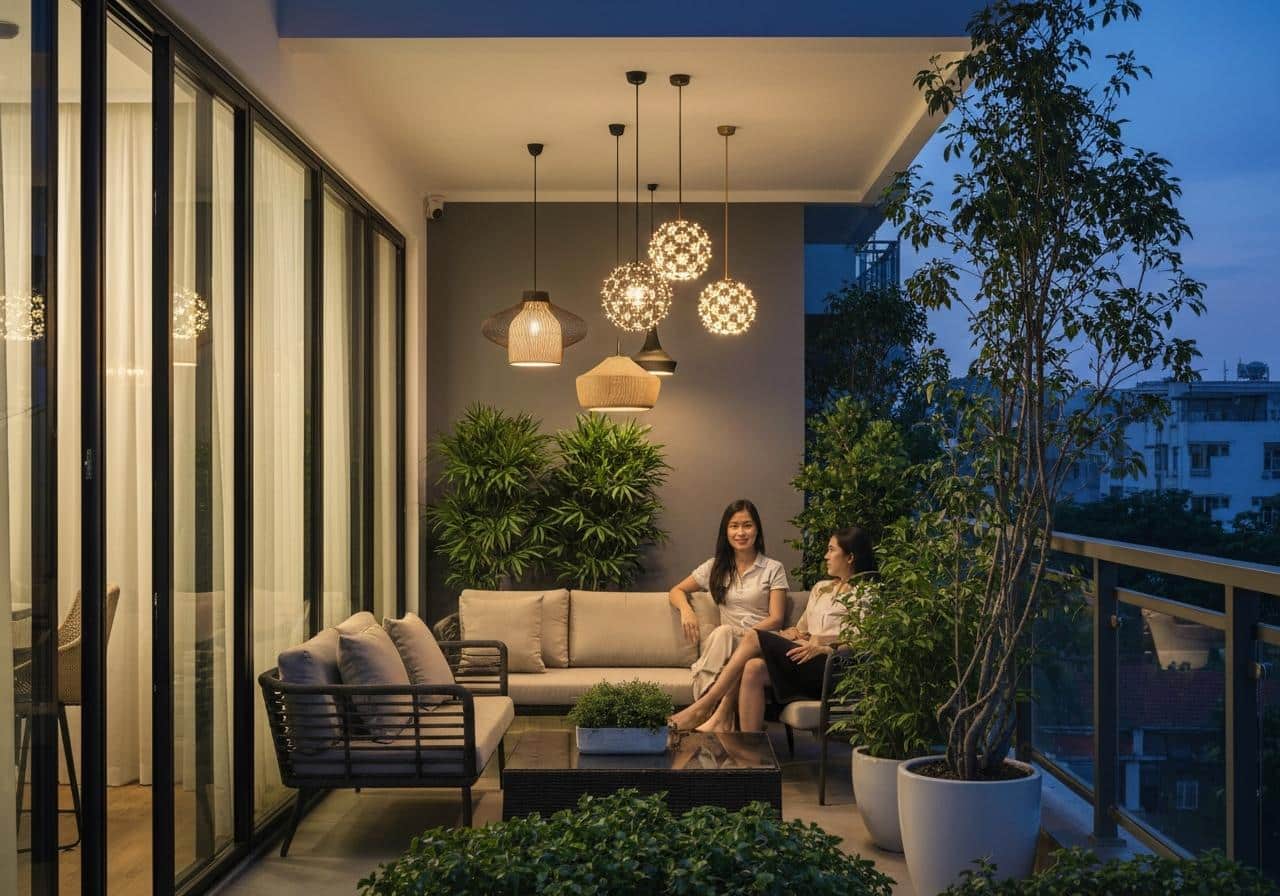 Các loại đèn ban công 7 3. Đèn Thả và Đặc Biệt