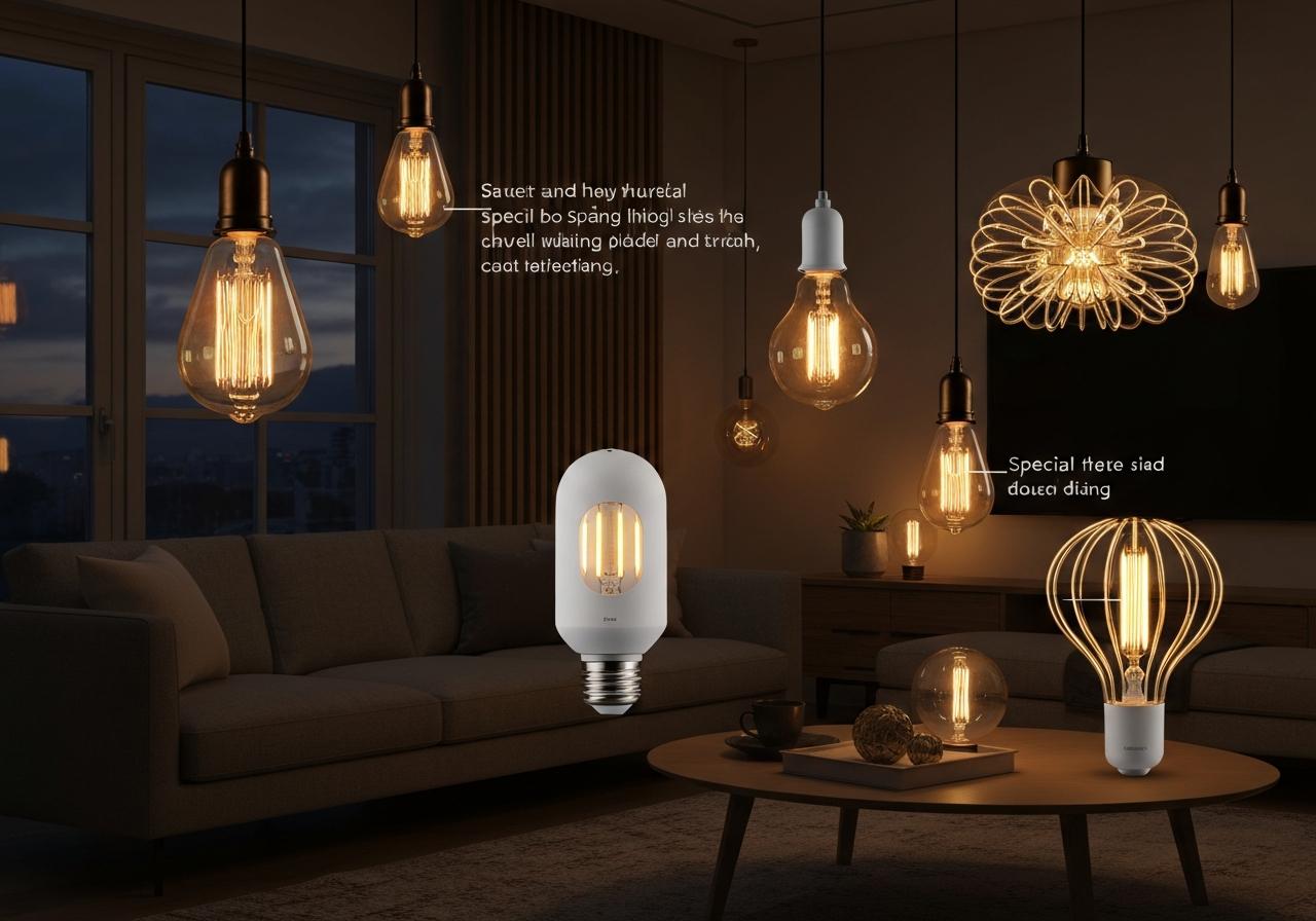 Các loại đèn chiếu sáng trong nhà 7 3. Đèn Bulb và Các Loại Đặc Biệt