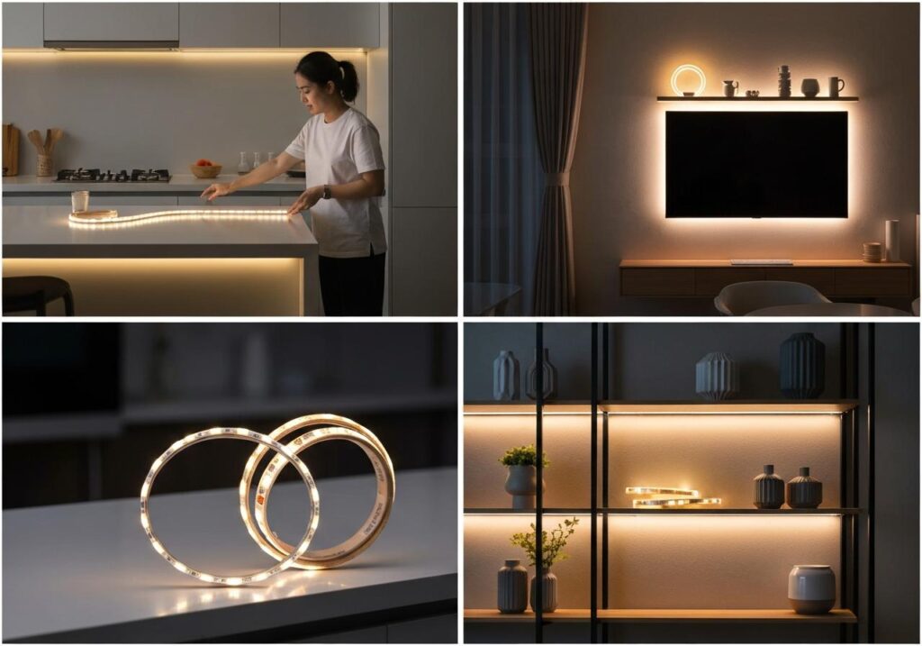 Các loại đèn led dây dán 1 Các loại đèn led dây dán