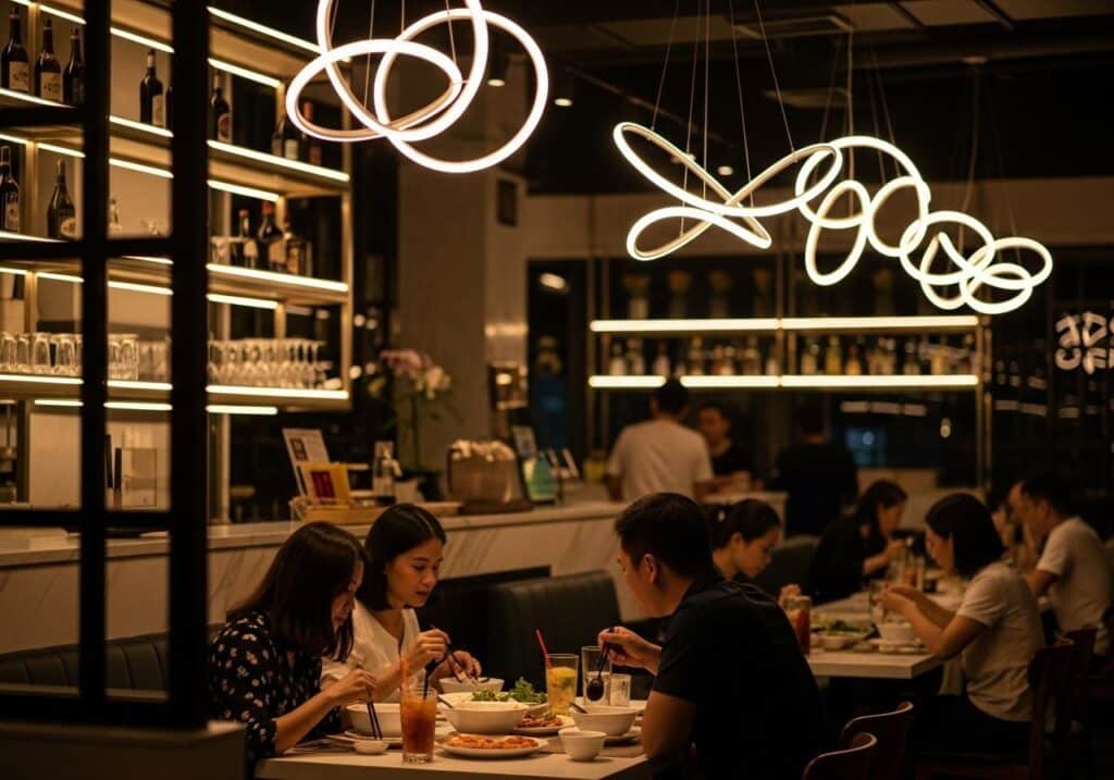 Các loại đèn led thường dùng cho quán ăn 1 Các loại đèn led thường dùng cho quán ăn