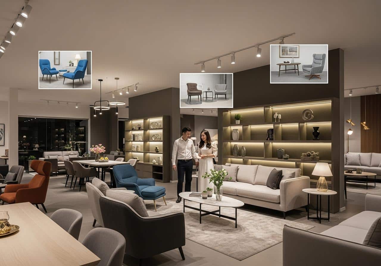 Các loại đèn led dùng cho showroom nội thất 3 2. Lợi ích khi sử dụng đèn LED cho showroom