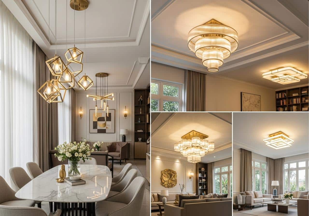 Các loại đèn trần trang trí 2 Các loại đèn trần trang trí