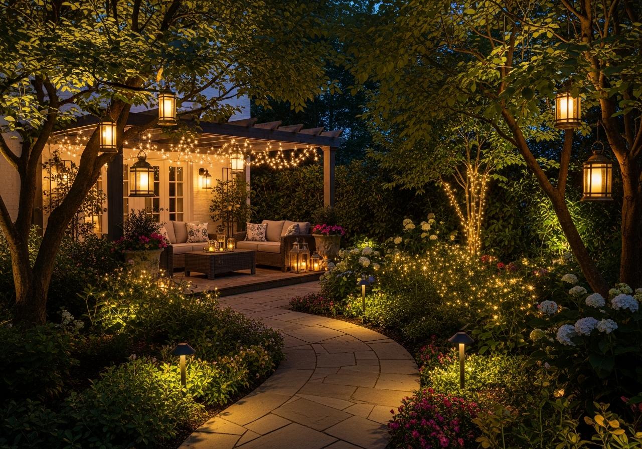 Các loại đèn trang trí ngoài trời