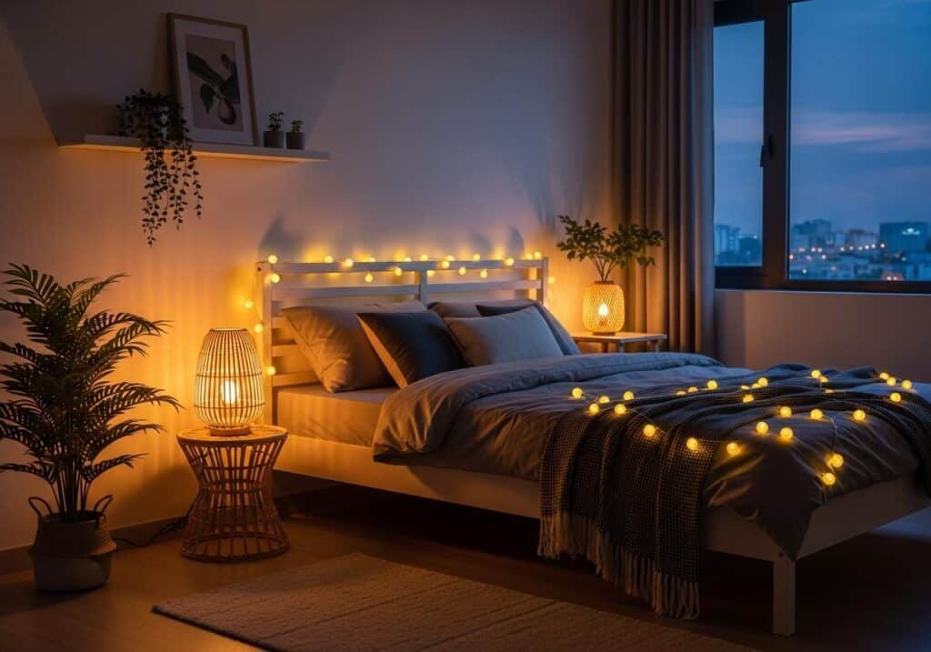 Các loại đèn trang trí phòng ngủ 1 Các loại đèn trang trí phòng ngủ