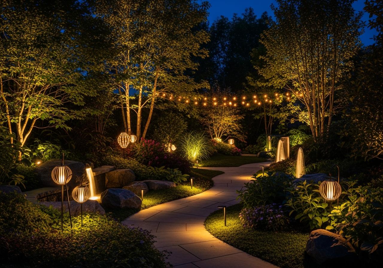 Các loại đèn trang trí sân vườn 2 Các loại đèn trang trí sân vườn