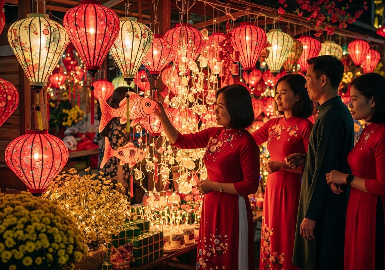 Các loại đèn trang trí tết 2 Các loại đèn trang trí tết