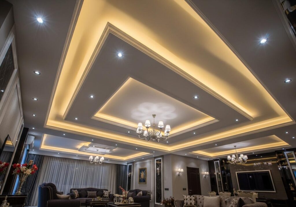 Các loại đèn trang trí trần thạch cao