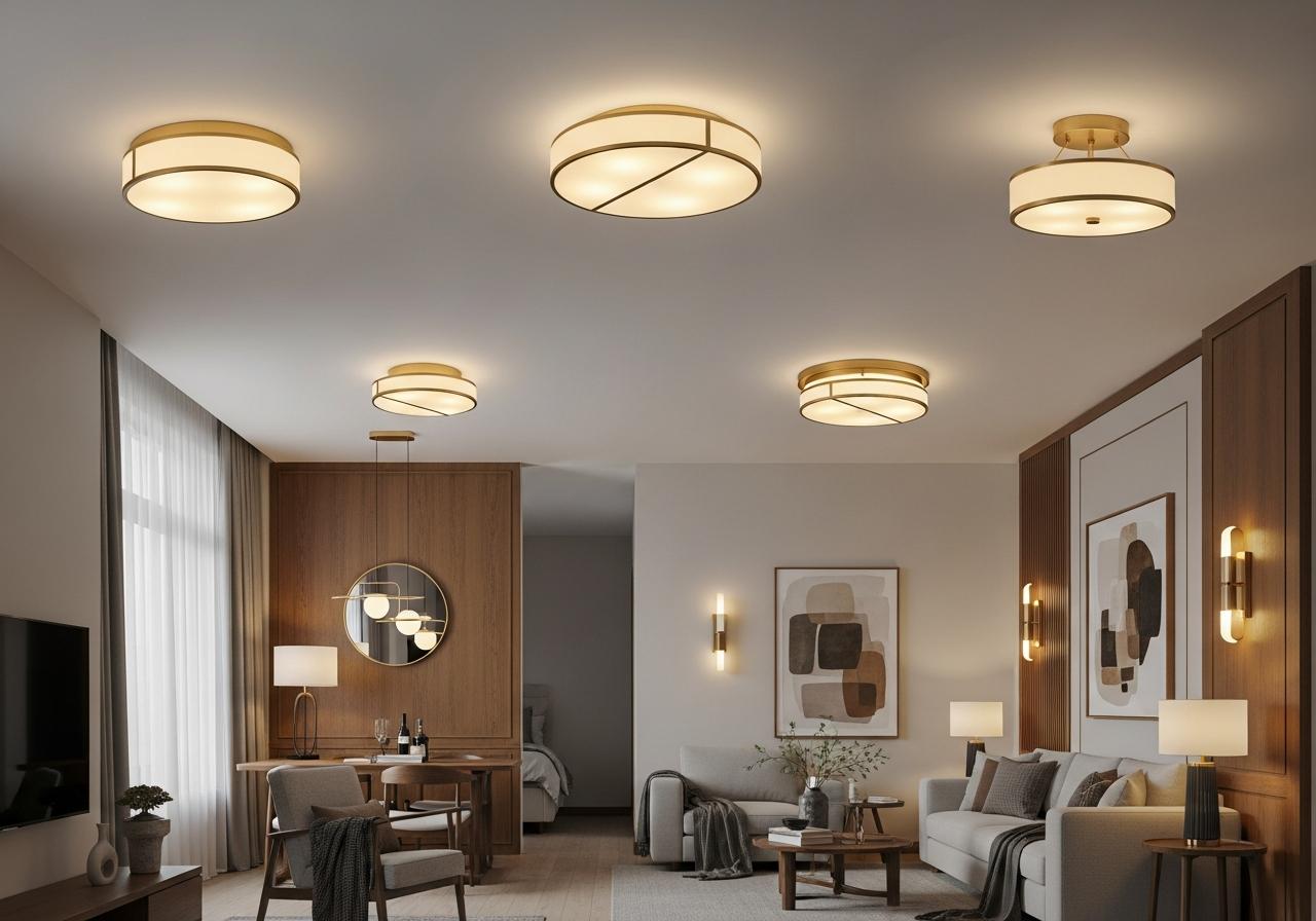 Các loại đèn trong nội thất 6 2. Đèn Trần và Tường