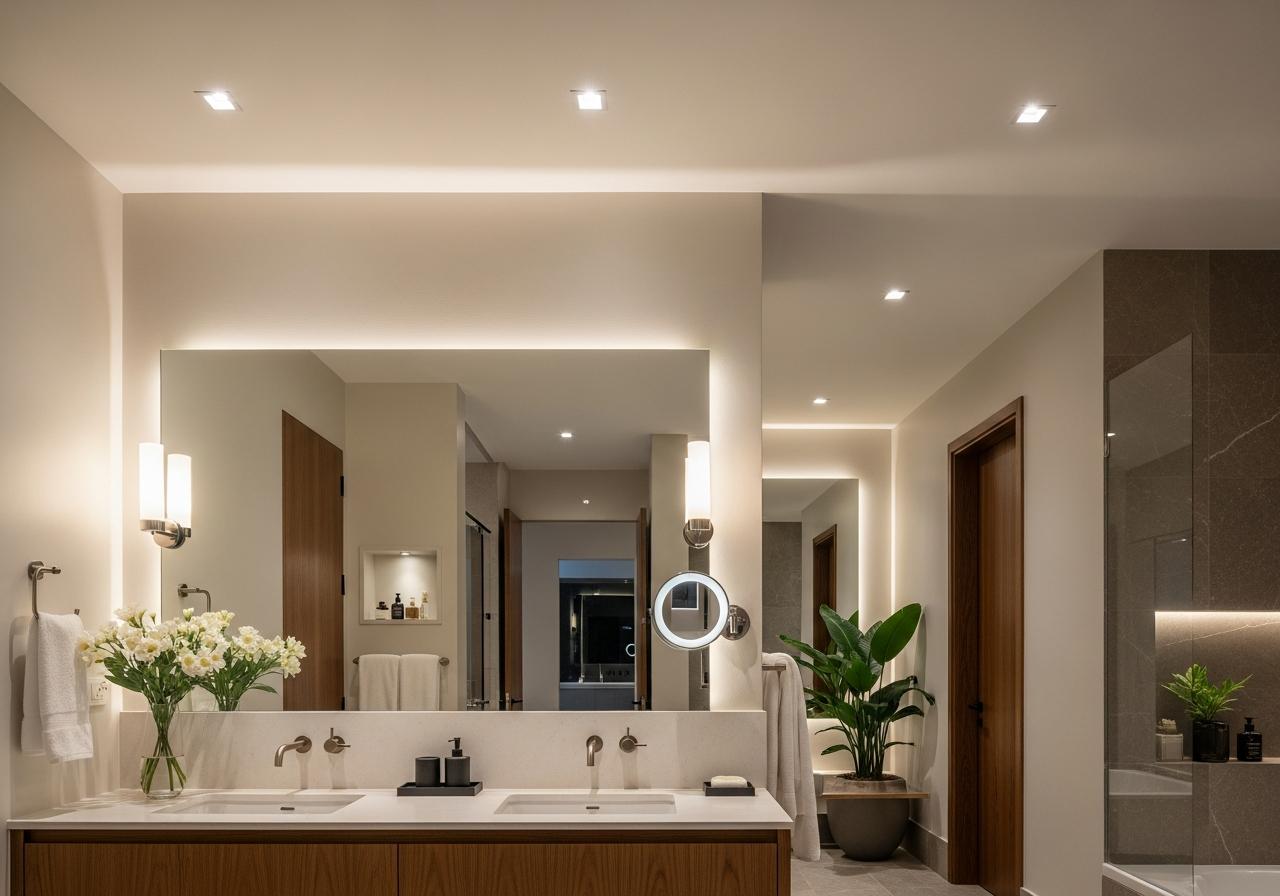 
Chọn đèn phòng tắm, những lưu ý để thiết kế phòng tắm khoa học và thẩm mỹ