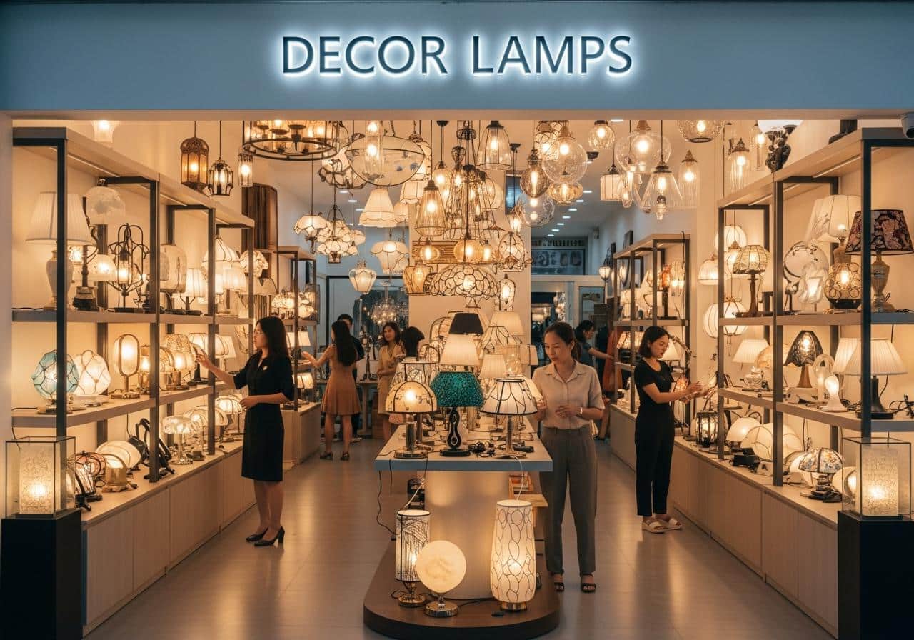 Cửa hàng bán đèn trang trí 2 Cửa hàng bán đèn trang trí