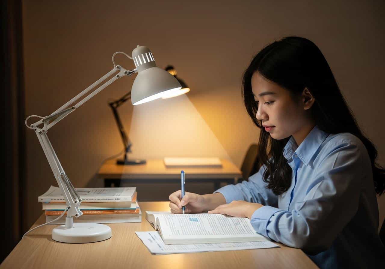 Đèn học chống cận nên dùng ánh sáng trắng hay vàng 2 Đèn học chống cận nên dùng ánh sáng trắng hay vàng tốt hơn?